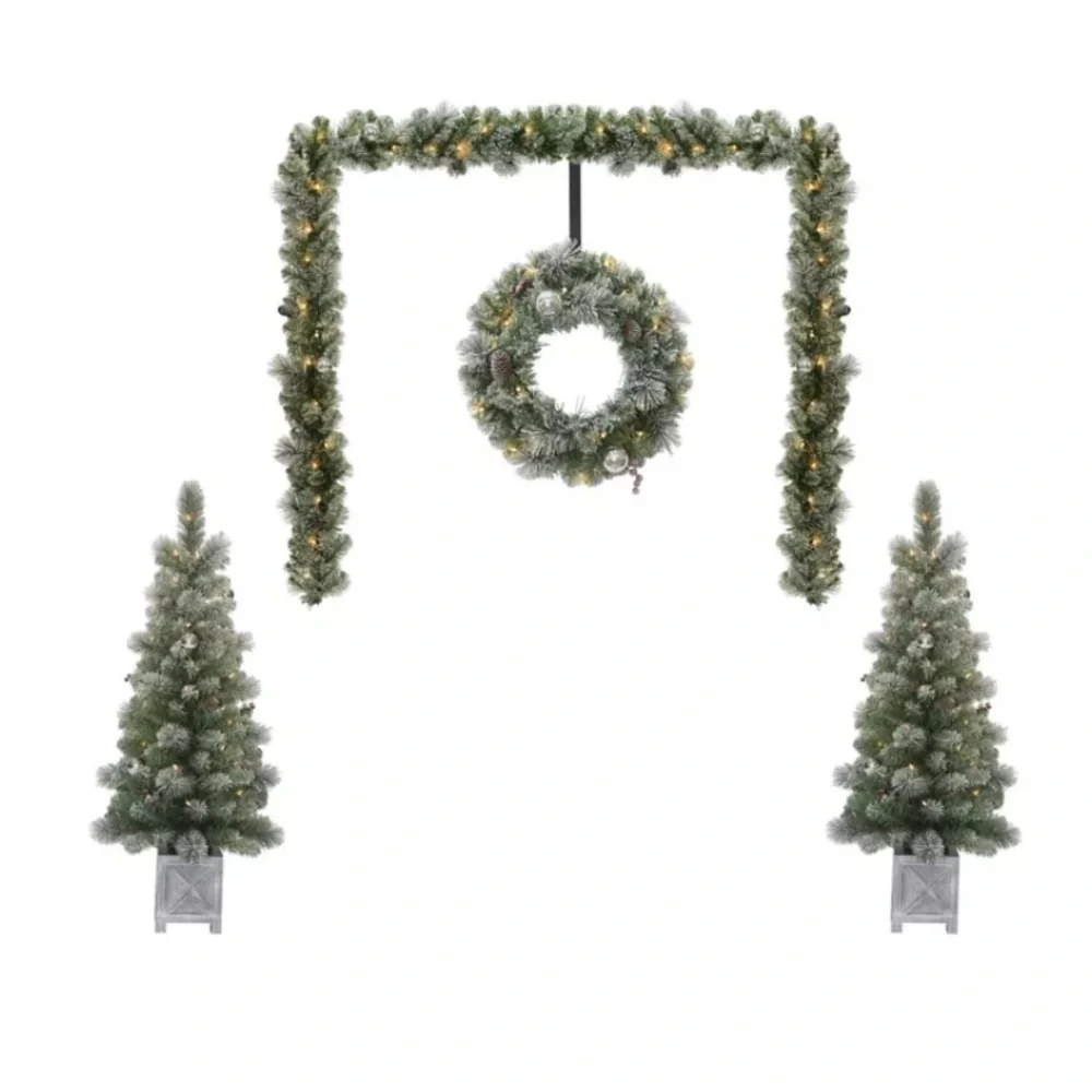 6-piece Pre-Lit Decor Set